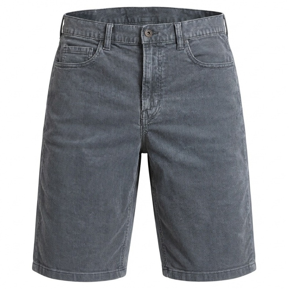 American Eagle Corduroy Shorts Womens 30 Gray Mom Jean High Rise Super Stretch
